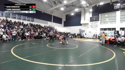 150 lbs Champ. Round 1 - Chris Anguiano, Millikan vs John Gonzales, Ayala