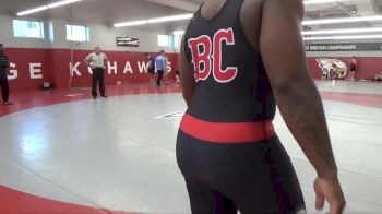 285 lbs Cons. Round 3 - Raymond Hughes, St. Ambrose University vs Dionysus Alston, Blackburn