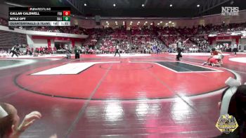 106 lbs Quarterfinals (8 Team) - Callan Caldwell, FT. GIBSON vs Mylz Oft, SALLISAW