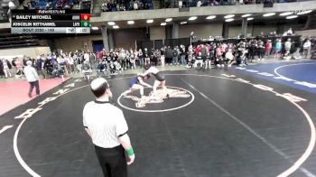 145 lbs Champ. Round 2 - Bailey Mitchell, Unattached vs Joscelin Ritthamel, Lake Park