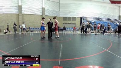 157 lbs Quarterfinal - Matthew Staples, IN vs Abdumalik Salimov, OH