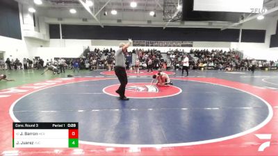 126 lbs Cons. Round 3 - Jeremy Barron, Merced vs Joseph Juarez, Yucaipa