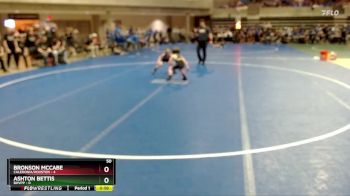 50 lbs Semis (4 Team) - Ashton Bettis, BHVPP vs Bronson McCabe, Caledonia/Houston