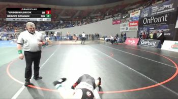 2A/1A Boys 132 Quarterfinal - Kaiden Holbrook, Illinois Valley Boys vs Bridger Fosmark, Culver Boys