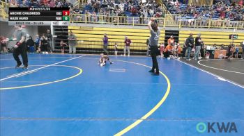 35 lbs Consi Of 4 - Archie Childress, Redskins Wrestling Club vs Haze Hurd, Pawhuska Elks Takedown