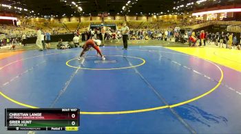 138 lbs Champ. Round 3 - Christian Lange, Mt. Pisgah Christian School vs Grier Hunt, Enterprise HS