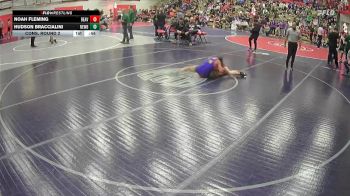 120 lbs Cons. Round 2 - Hudson Braccialini, Newberg vs Noah Fleming, Beaverton