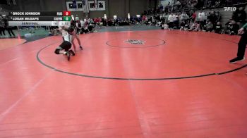 144 lbs Semifinal - Brock Johnson, Paola vs Logan Milsaps, College Park