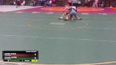 2 - 138 lbs Semifinal - James Ruehl, Poquoson vs Ethan Asher, Strasburg