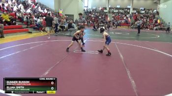 50 lbs Cons. Round 3 - Gunner Russom, River Rats Wrestling Club vs Elijah Smith, Lincoln Youth Wrestling