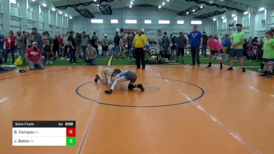 S-75 lbs Semifinal - Brody Compau, MI vs Jordan Bates, OH