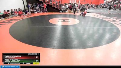 138 lbs Cons. Round 4 - Tommy Castelli, Rockton (Hononegah) vs Tyrese Johnson, Chicago (MARIST)