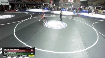 106 lbs Cons. Round 3 - Isaac Nicolas, Woodlake High School Wrestling vs Jacob Deguzman, Castro Valley High School Wrestling