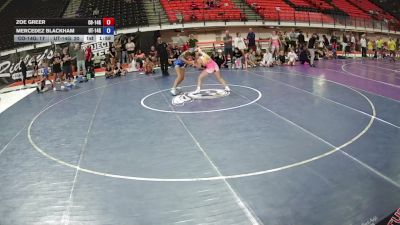 126 lbs Zoe Greer, Colorado 14U Girls vs Mercedez Blackham, Utah 14U Girls