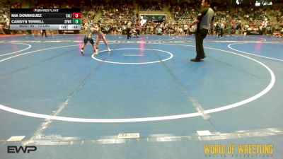 73 lbs Quarterfinal - Mia Dominguez, California vs Camdyn Terrell, Springdale Youth Wrestling Club