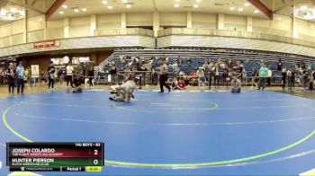 83 lbs Cons. Round 2 - Hunter Pierson, Floyd Wrestling Club vs Joseph Colardo, Top Flight Wrestling Academy
