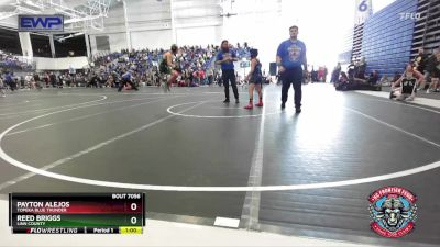 95 lbs Cons. Semi - Payton Alejos, Topeka Blue Thunder vs Reed Briggs, Linn County