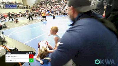 58 lbs Quarterfinal - Gracelynn Pinkston, Pocola Youth Wrestling vs Caiden Tuter, Collinsville Cardinal Youth Wrestling