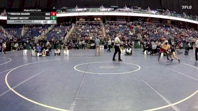 3A 120 lbs Cons. Round 1 - Trevon Baker, Southern Nash High School vs Davey McCoy, Smoky Mountain High School