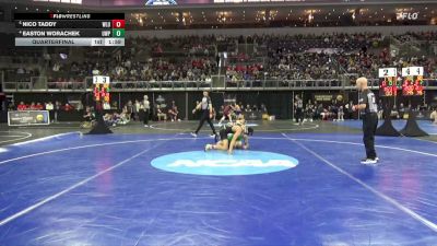 157 lbs Quarterfinal - Nico Taddy, West Liberty vs Easton Worachek, Wis.-Parkside