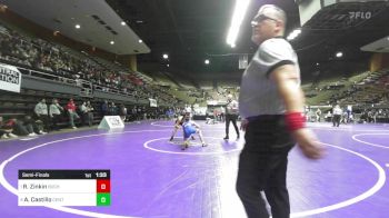 115 lbs Semifinal - Rocklin Zinkin, Buchanan vs Anthony Castillo, Central