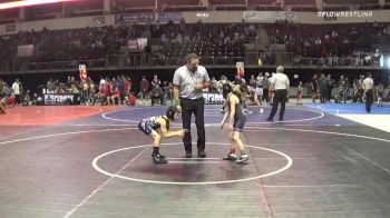 57 lbs Quarterfinal - Sam Mosley, Manzano Monarch Wrestling vs Juden Romero, La Cueva JR Wrestling- WH-6