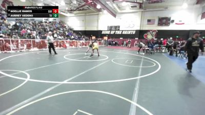 100 lbs Cons. Round 5 - Aubrey Sedeno, Thousand Oaks vs Noellie Ramos, Carter