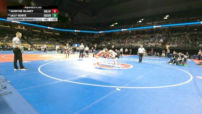 120 Class 1 lbs Champ. Round 1 - Jazmyne Blaney, Carl Junction vs Lilly Goetz, Excelsior Springs