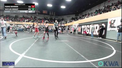 90 lbs Semifinal - Parks Behrens, Plainview Youth Wrestling Club vs Waylon Wright, Weatherford Youth Wrestling