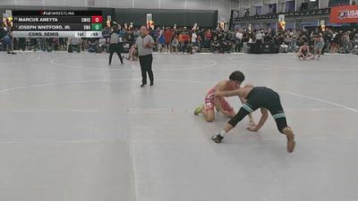 150 lbs Cons. Semis - Marcus Abeyta, Cleveland Wrestling High School vs Joseph Whitford, Jr., Sanderson Wrestling Academy