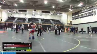 125 lbs Cons. Round 5 - Brendan Bentz, Club Madison Wrestling vs Joelle Nieto, Kokomo Wildkat Wrestling Club