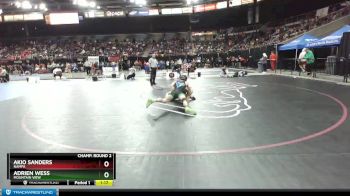 132 lbs Champ. Round 2 - Adrien Wess, Mountain View vs Akio Sanders, Nampa