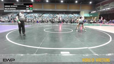 125 lbs Consi Of 16 #2 - Abigail Schultz, Vasky Bros vs Millie Batavia, Carson Valley Wildcats