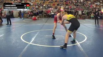 152 lbs Quarterfinal - Hayden Stevens, Jv Warriors vs Jordan Hertel, Carey