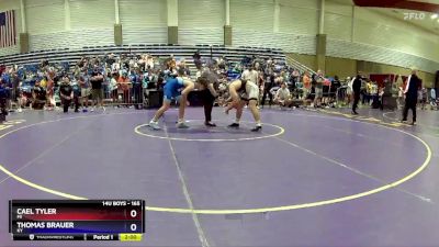 165 lbs Quarterfinal - Cael Tyler, MI vs Thomas Brauer, KY