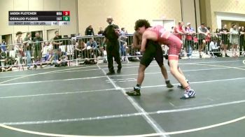 138 lbs Consi Of 64 #1 - Jaden Fletcher, Mira Mesa HS vs Osvaldo Flores, East Valley WC