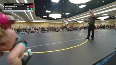 130 lbs Round Of 32 - Madison Black, Project 8 WC vs Kai Pare, Coast Wr Ac