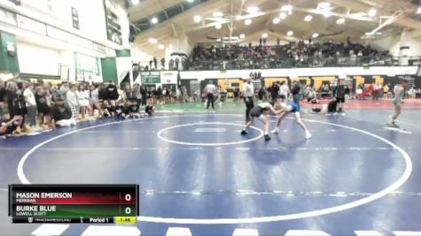 80 lbs Quarterfinal - Burke Blue, Lowell Scott vs Mason Emerson, Meridian