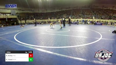 64 lbs Round Of 16 - Kopelan Kirby, Tahlequah Wrestling Club vs Konner Hood, Weatherford Youth Wrestling