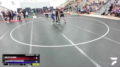 190 lbs Cons. Round 3 - Miles Burke, IL vs Carmine Mashinter, IL