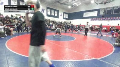 108 lbs Champ. Round 2 - Julian Bigueur, Big Mentality WC vs David Morales, Chino Hills WC