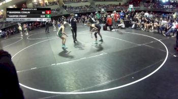 107 lbs Champ. Round 2 - Harper Perry, Central City JR. Wrestling vs Makenna Conlin, IronHawk Wrestling Academy