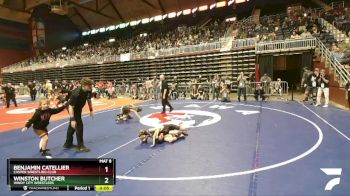 56 lbs Cons. Round 6 - Benjamin Catellier, Casper Wrestling Club vs Winston Butcher, Windy City Wrestlers