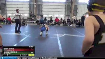 88 lbs Round 5 (8 Team) - Gage Evans, Mat Assassins vs Kason Hopkins, 84 Athletes