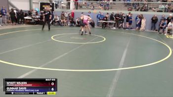 120 lbs Cons. Semi - Wyatt Wilson, Pioneer Grappling Academy vs Gunnar Davis, Cordova Pounders Wrestling Club