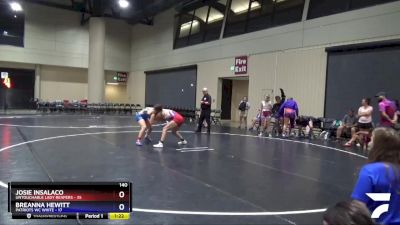 140 lbs Semis (4 Team) - Breanna Hewitt, Patriots WC White vs Josie Insalaco, Untouchable Lady Reapers