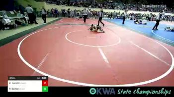86 lbs Round Of 16 - King LamHo, Wagoner Takedown Club vs Peyton Butler, Muskogee Wrestling Federation