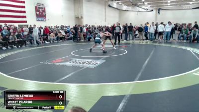 121 lbs Champ. Round 2 - Griffin Lemieux, Tri-City United vs Wyatt Pilarski, Holdingford