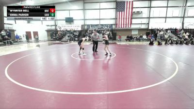 125 lbs Quarterfinal - Wynnter Bell, Grantsville vs Emma Parker, Carbon