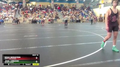 150 lbs Champ. Round 1 - John Jurkovic, Gilman School vs Noah Bernstein, Boys` Latin School